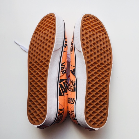NEW Vans Era Logo Orange Sneakers - Picture 4 of 5
